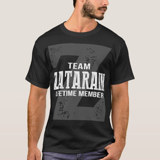 T-shirt Membre à vie de l'équipe ZATARAIN (Devant)