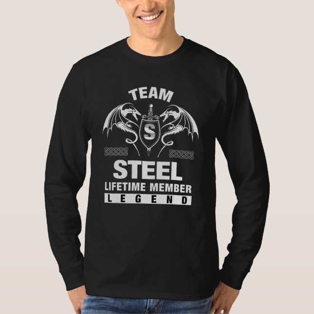 T-shirt Membre à vie de Team Steel (Devant)