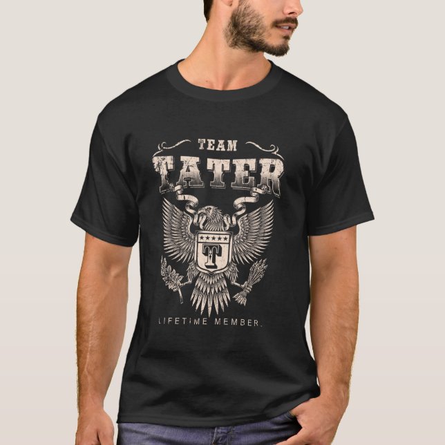 T-shirt Membre à vie de Team Tater - Nom de l'outil (Devant)