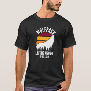 T-shirt Membre à vie de Wolfpack filleul famille Wolf appa