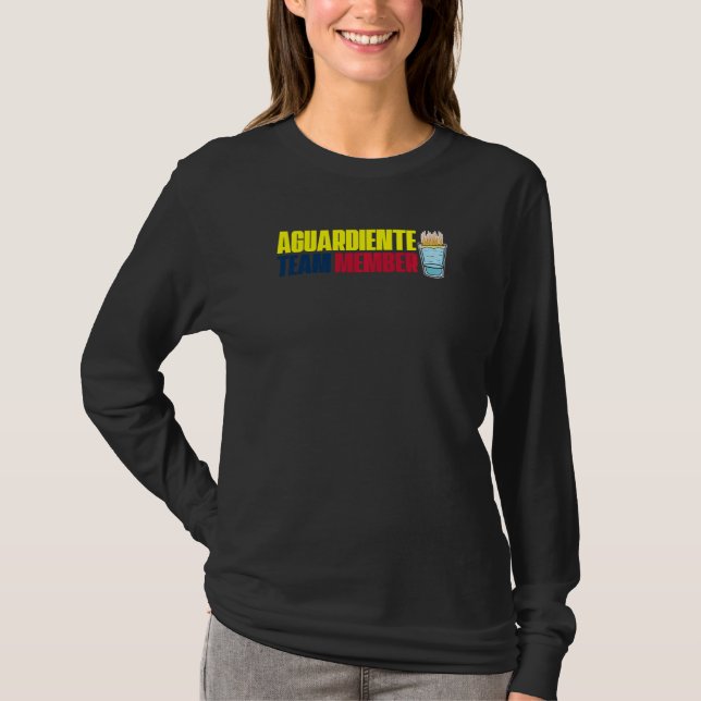 T-shirt Membre de l'équipe Aguardiente Colombian Pride (Devant)