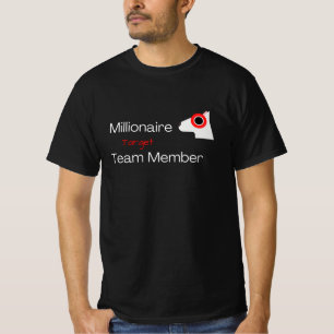 T-shirt Membre de l'équipe cible Millionaire Bulleye