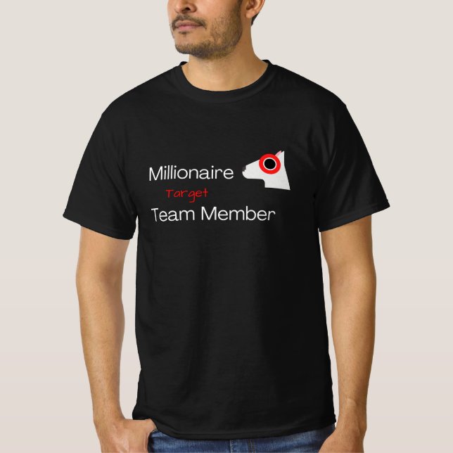 T-shirt Membre de l'équipe cible Millionaire Bulleye (Devant)