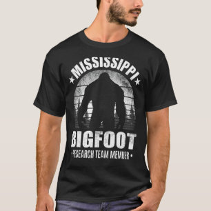 T-shirt Membre de l'équipe de recherche Mississippi Bigfoo