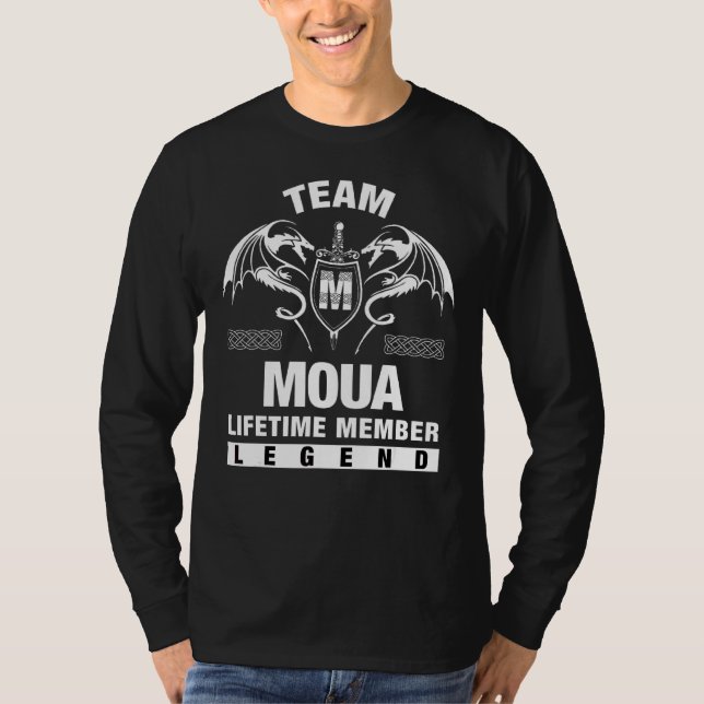 T-shirt Membre de l'équipe Moua à vie (Devant)