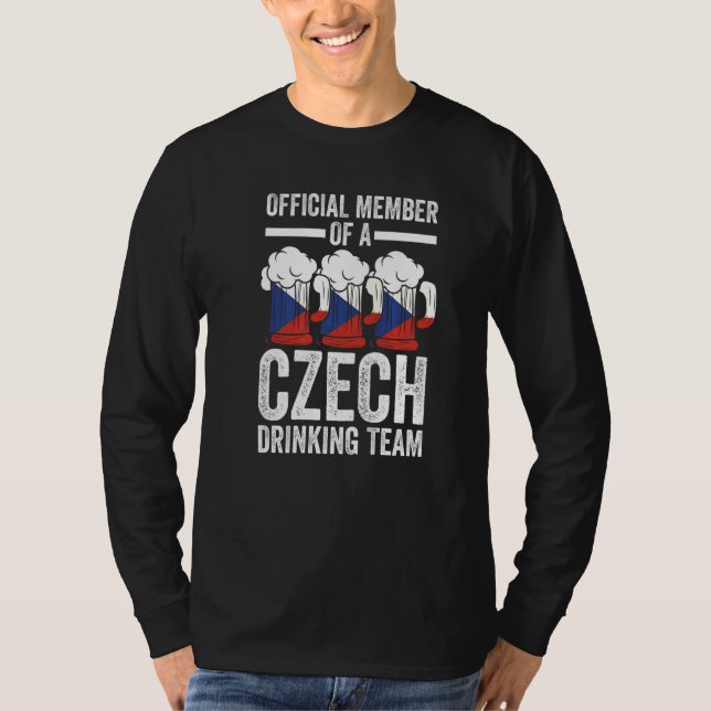 T-shirt membre de l'équipe tchèque équipe tchèque équipe d (Devant)