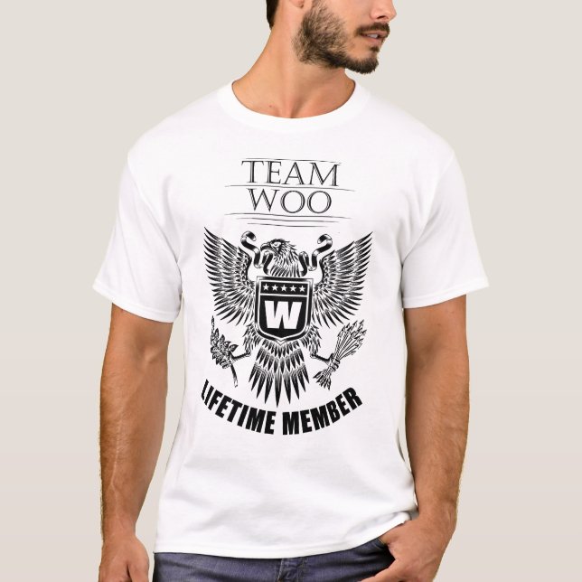 T-shirt Membre de l'équipe Woo à vie (Devant)