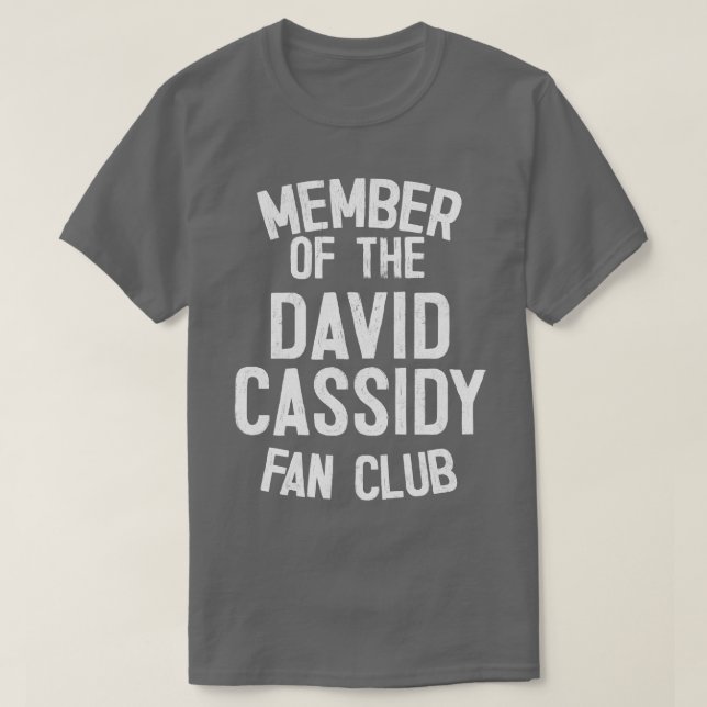T-shirt Membre du David Cassidy Fan Club (Design devant)