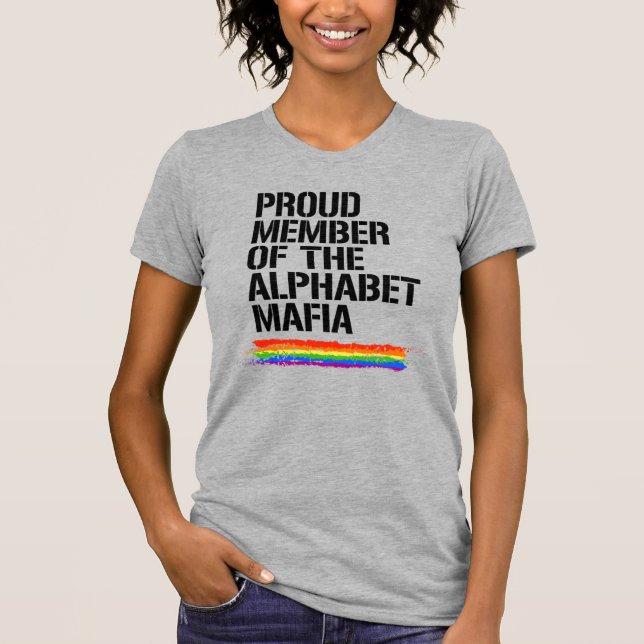 T-shirt Membre fier de la Mafia de l'Alphabet (Devant)
