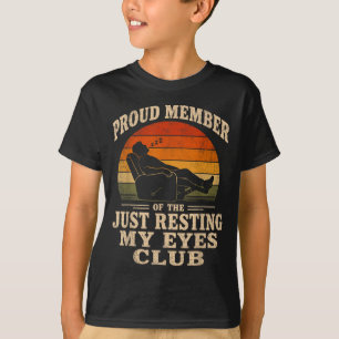 T-shirt Membre fier de Vintage du Club des Yeux au Repos P