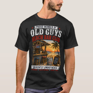 T-shirt Membre fier du Old Guys Beach Bar Club actuellemen
