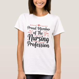 T-shirt Membre Fier Profession Infirmière Artistique Art
