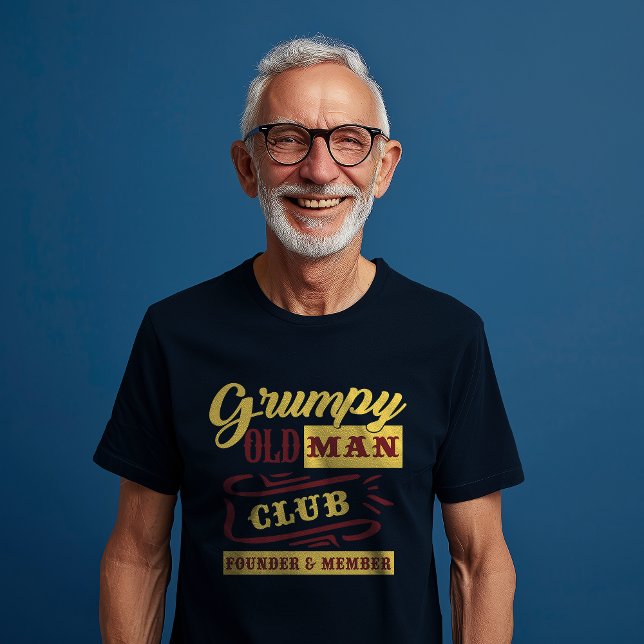 T-shirt Membre fondateur du club Grumpy Old Man (Créateur téléchargé)
