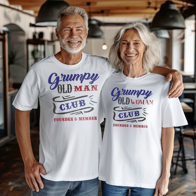 T-shirt Membre fondateur du club Grumpy Old Man (Créateur téléchargé)