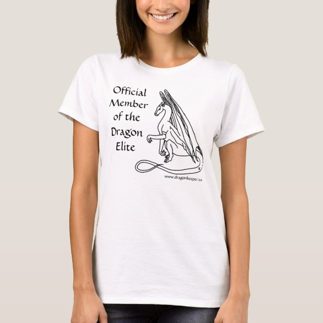 T-shirt Membre officiel du dragon Elit… - Customisé (Devant)