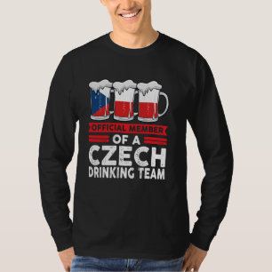 T-shirt membre officiel d'une équipe tchèque de buveurs tc