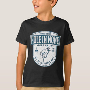 T-shirt Membre Officiel Hole In None Golf Club En Route Ve