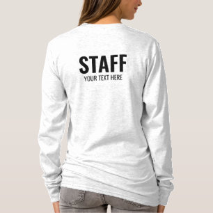 T-shirt Membres de l'équipage Femmes Long Sleeve Ash Grey