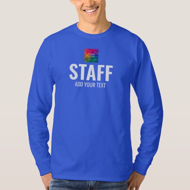 T-shirt Membres d'équipage à manches longues Mens (Devant)