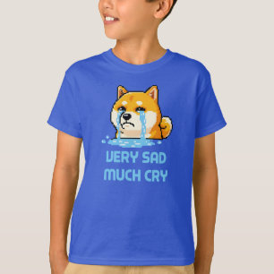 T-shirt Mème amusant de chien Shiba Inu en art pixelisé