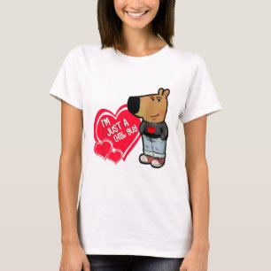 T-shirt Mème amusant Je suis juste un type de frissons Val