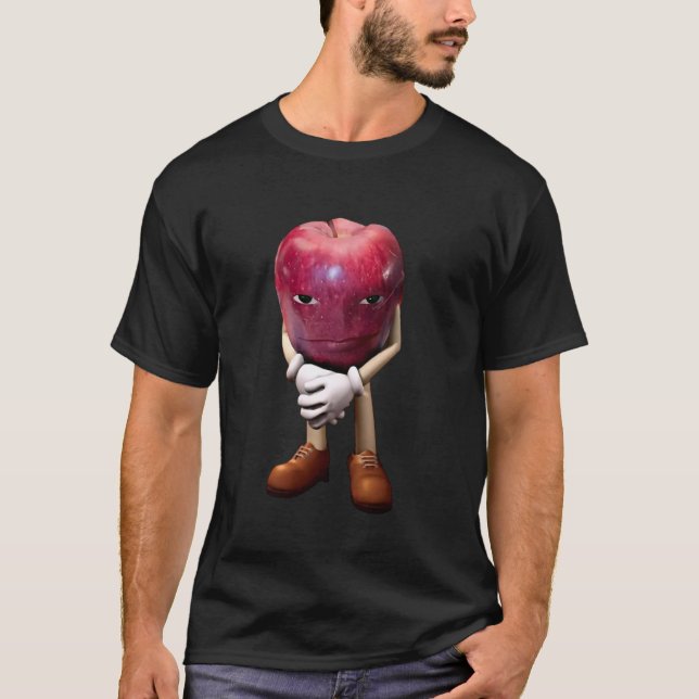 T-shirt Mème Apple drôle génération z brainrot rizzler mâl (Devant)