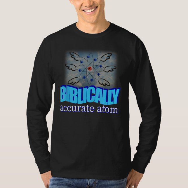 T-shirt Mème Atom Bibliquement Précis (Devant)