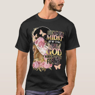 T-shirt Même Au Milieu De Ma Tempête Je Vois Dieu Fille Af