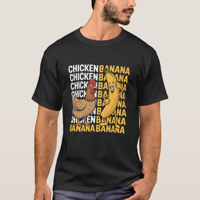 T-shirt Mème Banane Poulet (Devant)