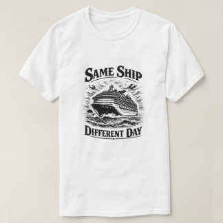 T-shirt Même Bateau Jour Différent