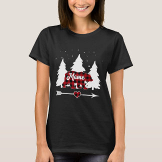T-shirt Mème Bear Buffalo Rouge Plaid Famille Correspondan