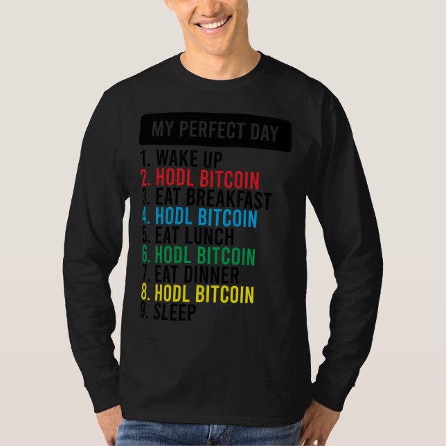 T-shirt Mème Bitcoin HODL BTC Idée pour un Bitcoiner (Devant)
