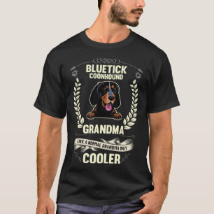 T-shirt Mémé Bluetick Coonhound Comme Une Mémé Normale O