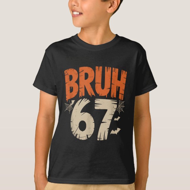 T-shirt Mème Bruh Halloween 67  (Devant)