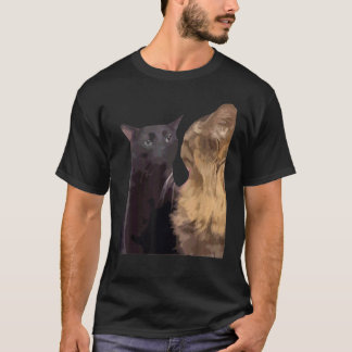 T-shirt mème Chat se déconnecte mème Internet populaire JO