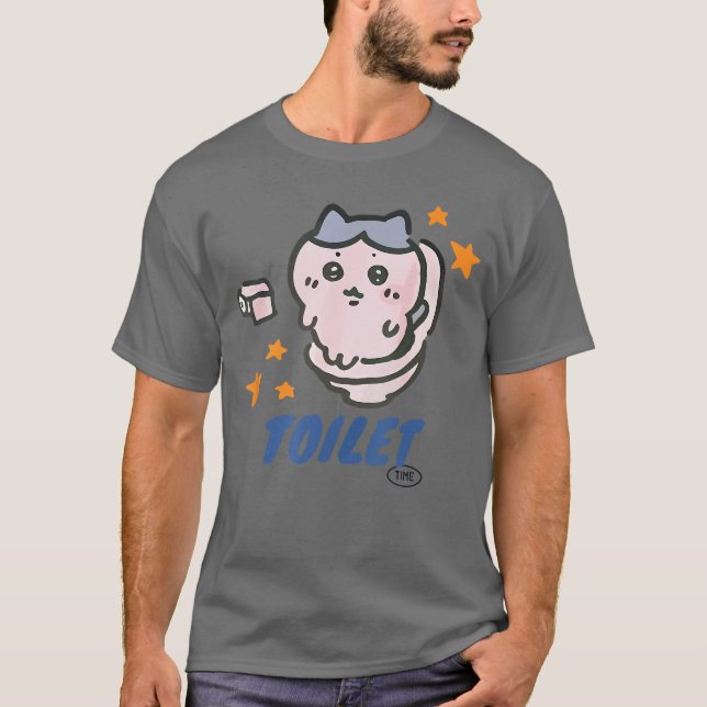 T-shirt Mémé Chikawa drôle de toilettes tendance (Devant)