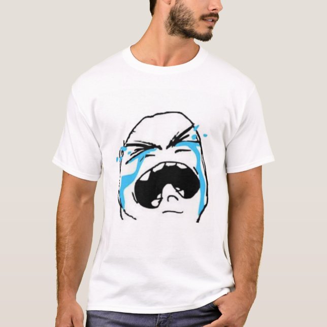 T-shirt Meme comique pleurant (Devant)