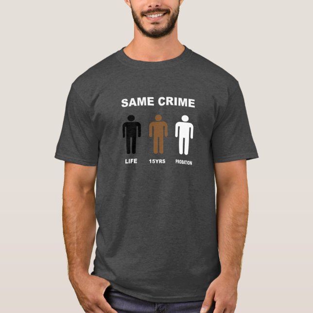 T-shirt même crime (Devant)