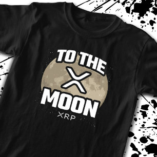 T-shirt Mème Crypto - XRP To The Moon - XRP Cryptomonnaie