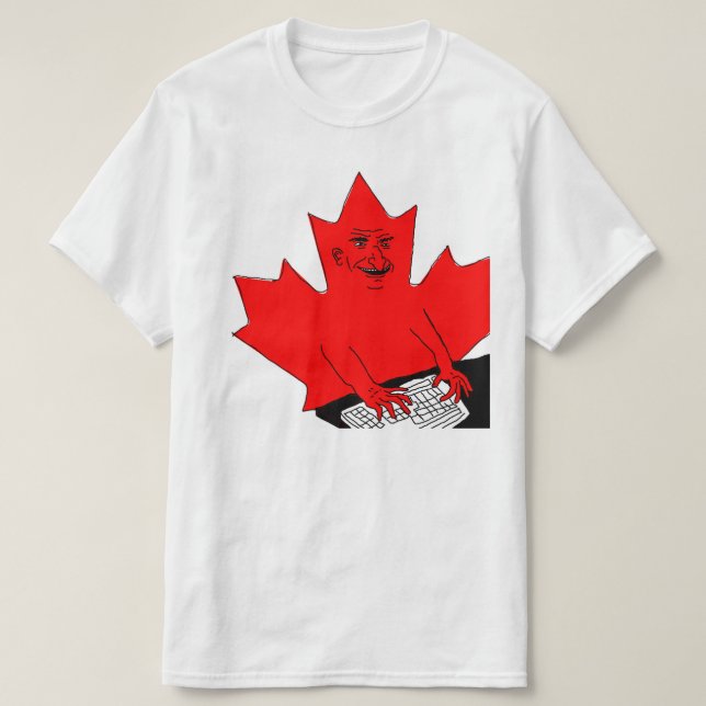 T-shirt Mème d'affiche canadienne Leaf (Design devant)
