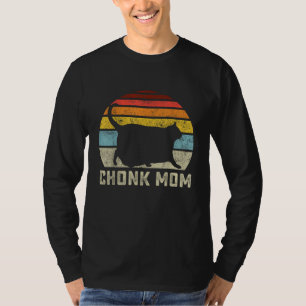 T-shirt Mème de balance de maman chat Chonk Style rétro dr