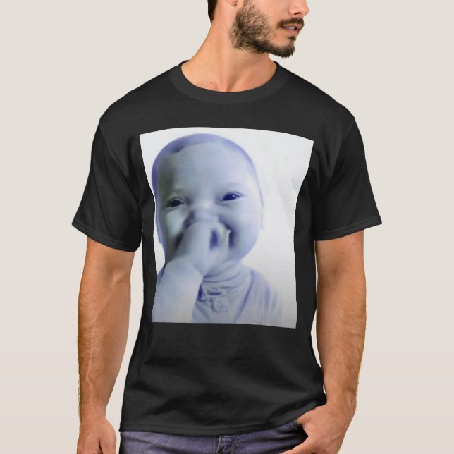 T-shirt Mème de bébé IA bébé drôle qui rit Mème de bébé Br (Devant)