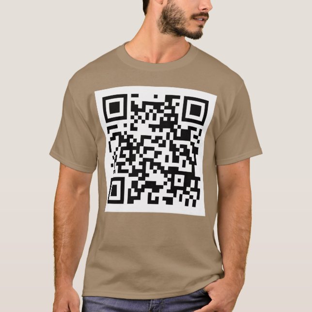 T-shirt Mème de blague de code QR de pet humide (Devant)