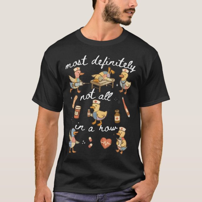 T-shirt Mème de canards drôles pas du tout alignés (Devant)