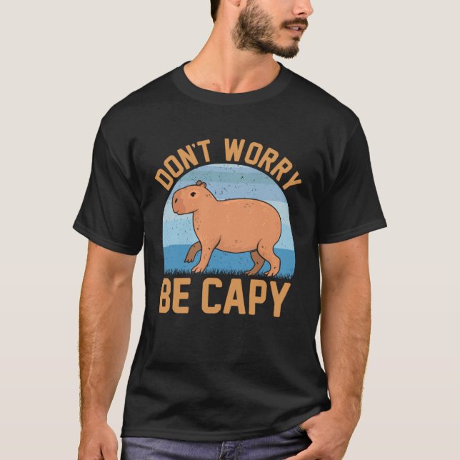 T-shirt Mème de capybara  Soyez Capy (Devant)