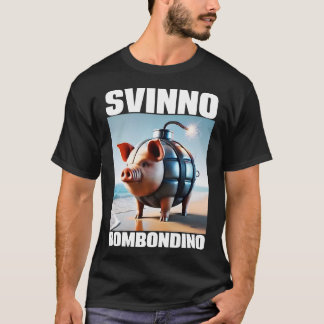 T-shirt Mème de chaos de cochon Svinino Bombondino