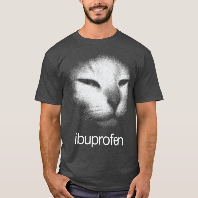 T-shirt Mème de chat à l'ibuprofène garçon (Devant)
