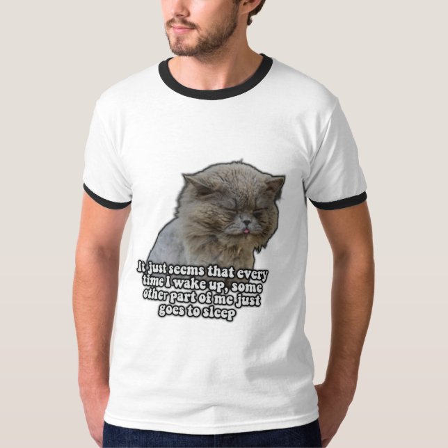 T-shirt Mème de chat amusant pour les amateurs de chatte e (Devant)