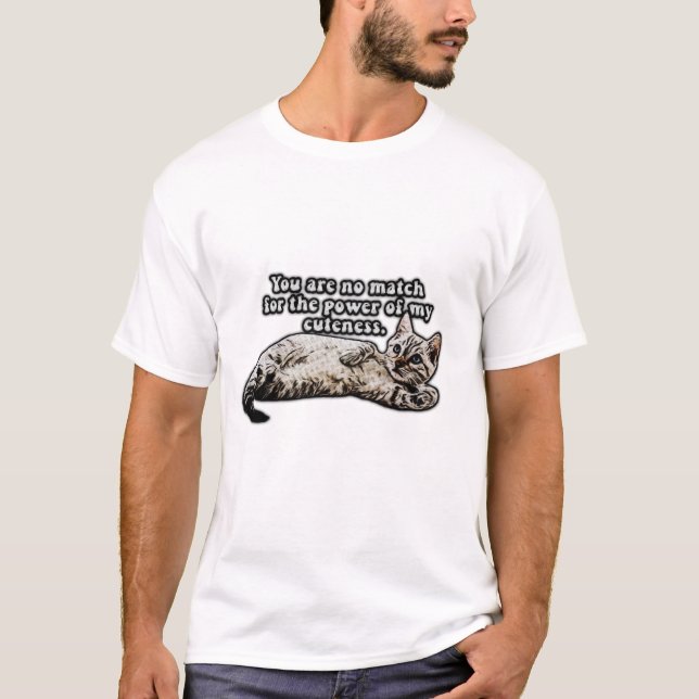 T-shirt Mème de chat amusant pour les propriétaires de cha (Devant)