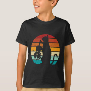 T-shirt Mème de chat au violoncelle Mèmes offensants Amour